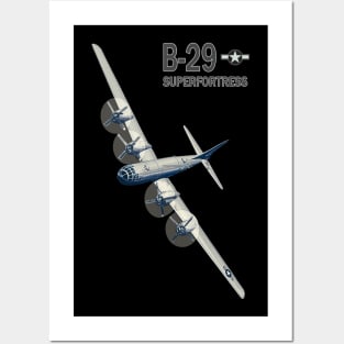 B29 Superfortress WW2 bomber plane Posters and Art